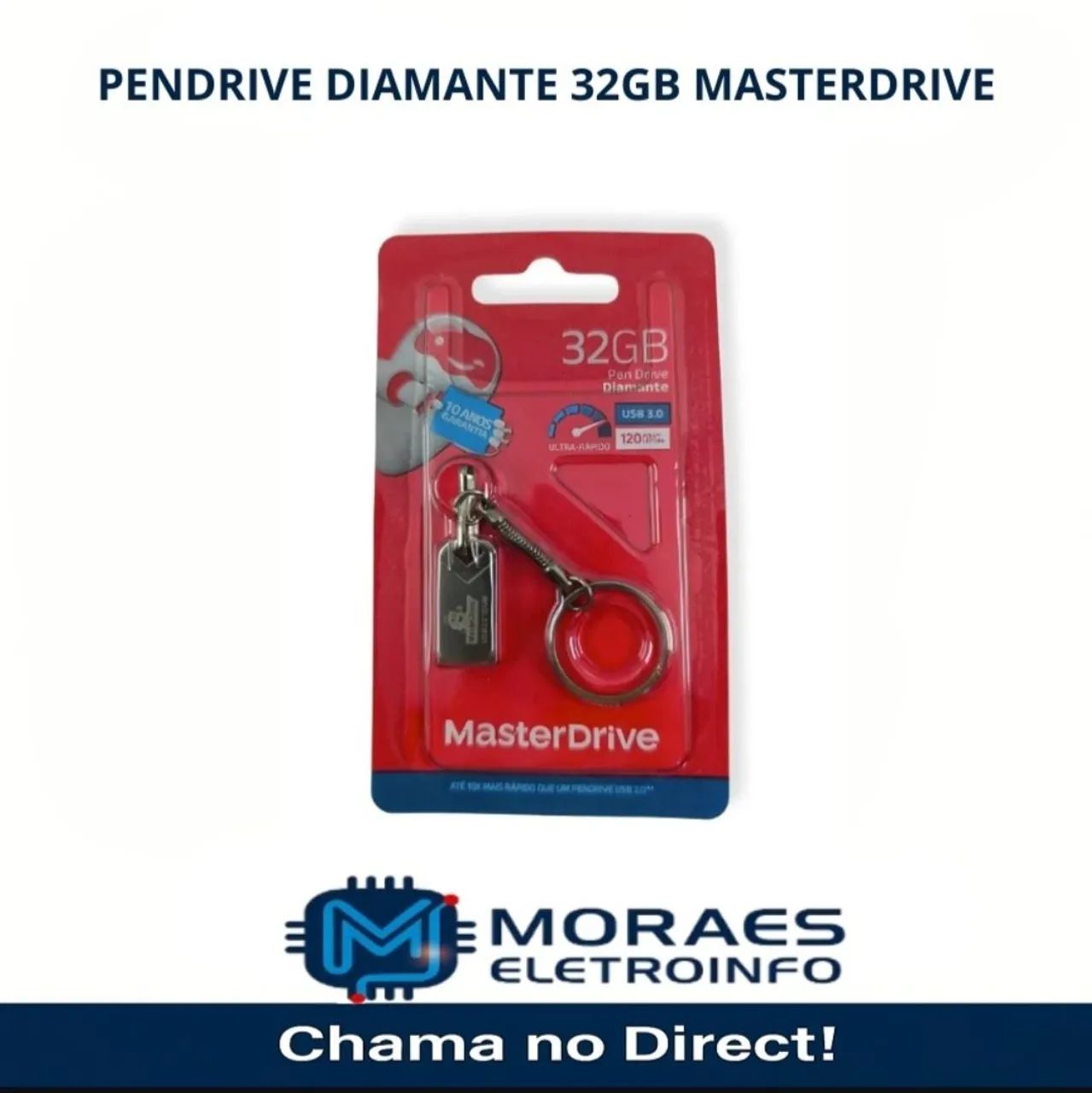 Pendrive Diamante 3.0 32GB Master Drive 