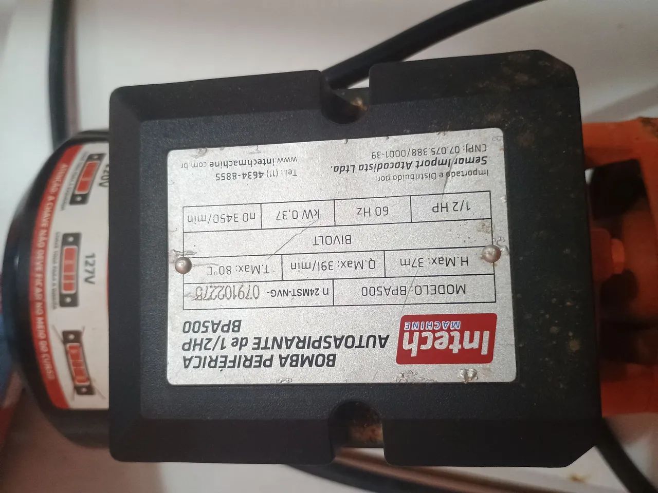 Bomba Periférica Para Cisterna (Autoaspirante)64294302337795121