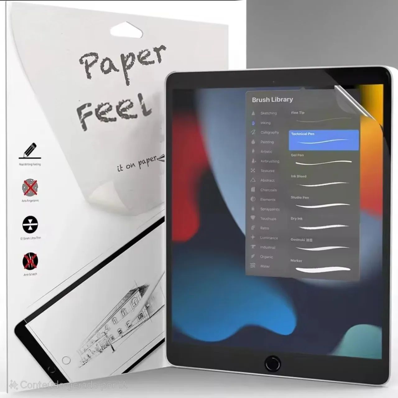 Película para iPad 7 8 9 Paperlike Fosca (como escrever num papel)