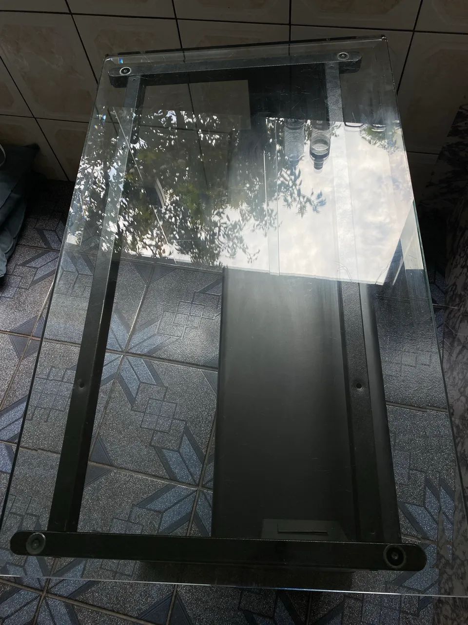 Mesa de vidro temperado (aceito negociações de preço) - Foto 2