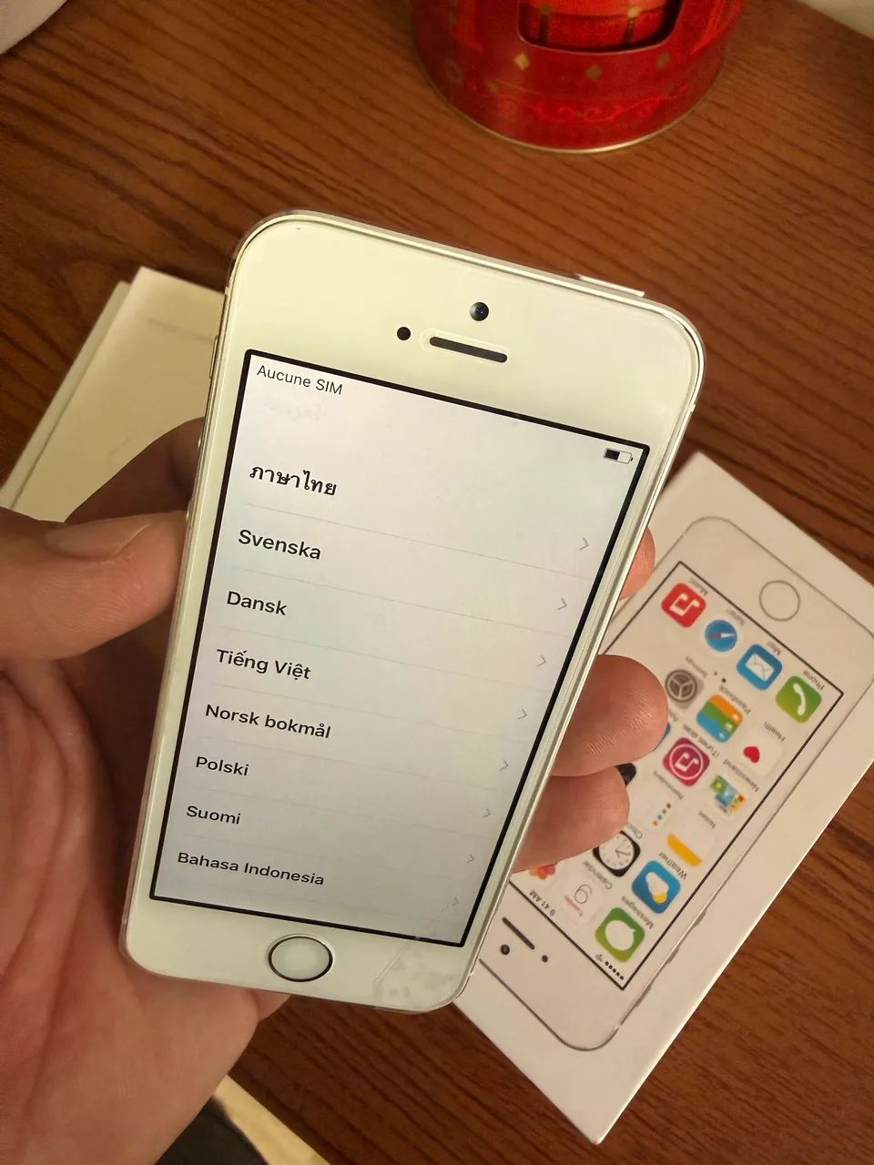 iPhone 5s 16gb Silver (Sem uso no plástico) - Peças de Celular