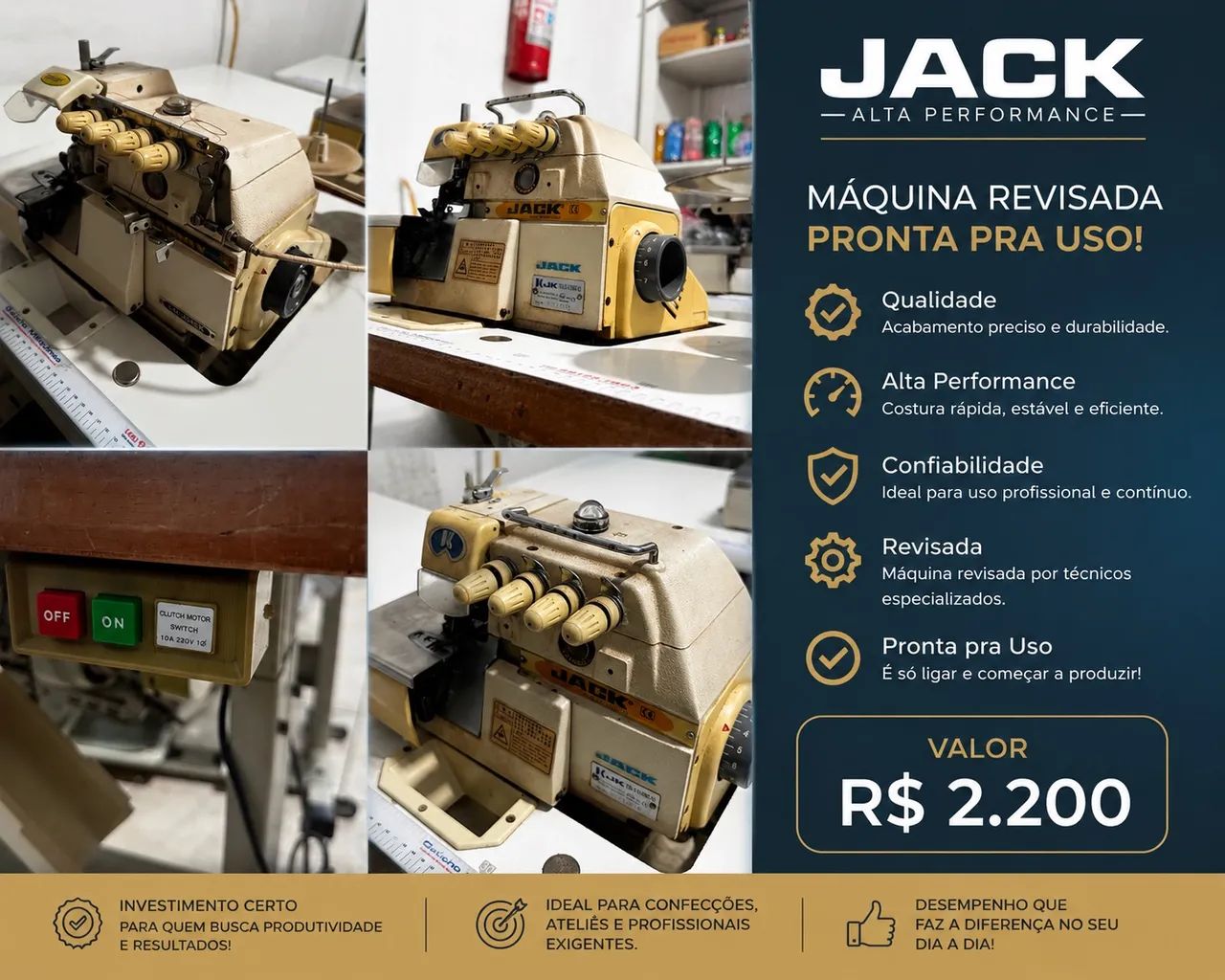 Máquina de costura Jack