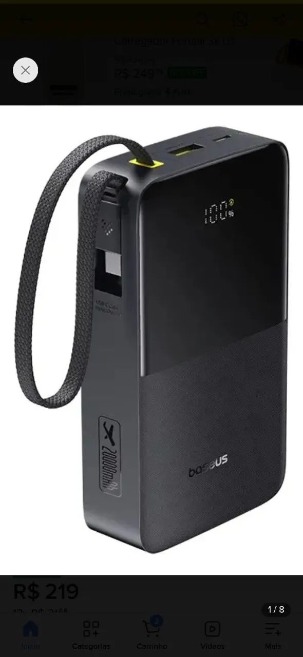 Powerbank Baseus 20000mahp