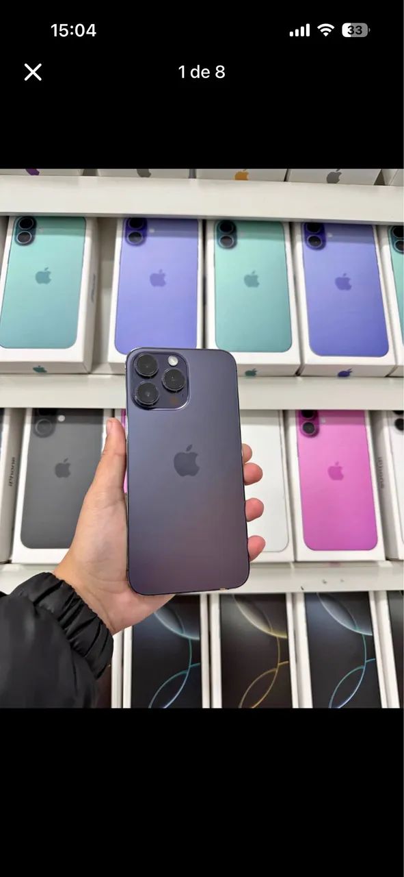 iPhone 14 pro max roxo 128GB 6 meses de garantia 