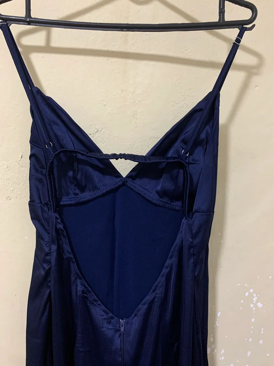 vestido de cetim azul marinho - Foto 2