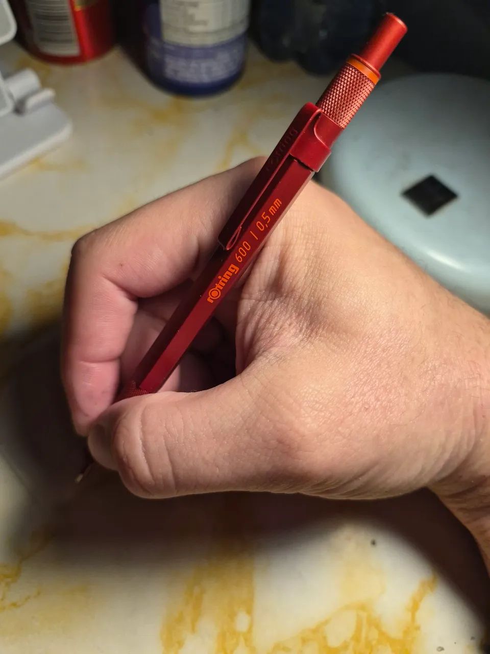 Lapiseira rOtring 600 0.5 com caixa e manual originais - Foto 3