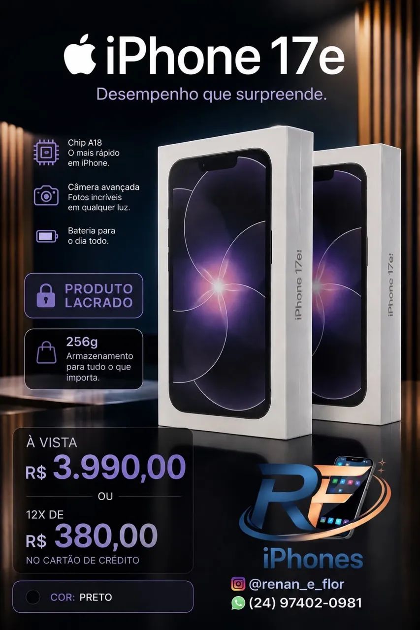 IPHONE 17e 256Gb LACRADO!! - Foto 4