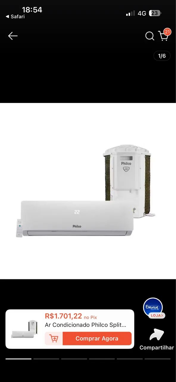 Ar condicionado 9000btus