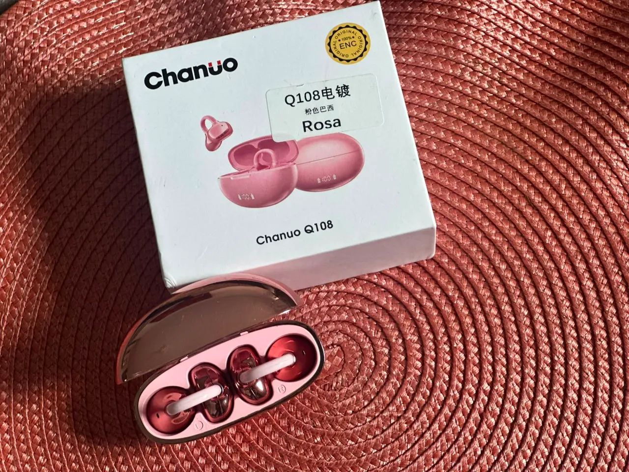 ? Fone Bluetooth Clip-On Open-Ear Rosa - Foto 4