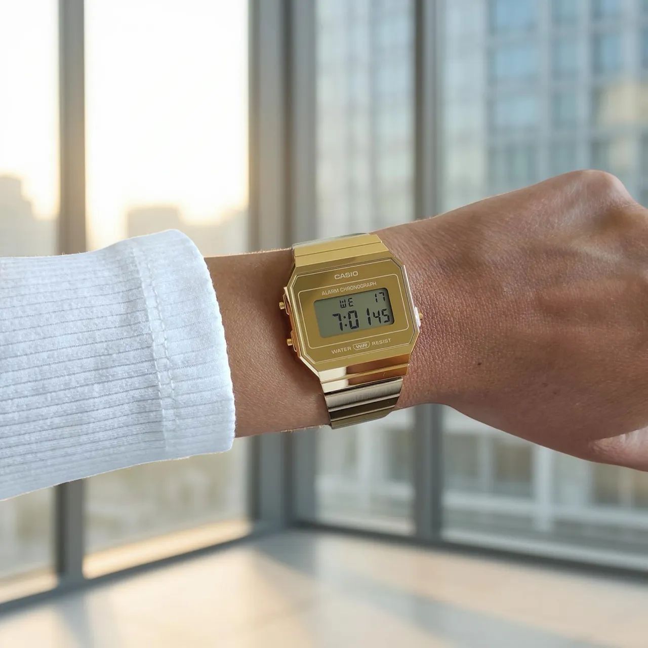 Relógio Casio vintage A700w dourado novo  - Foto 3