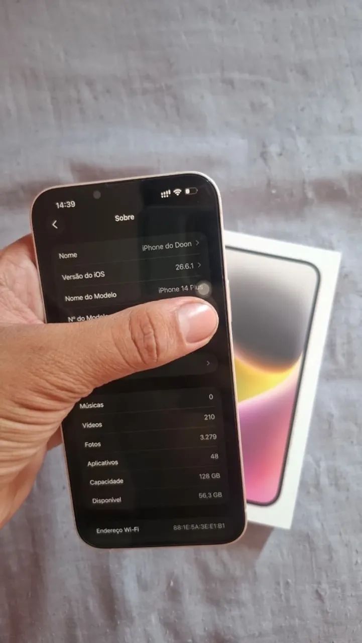 VENDO OU TROCO IPHONE 14 PLUS - Foto 4