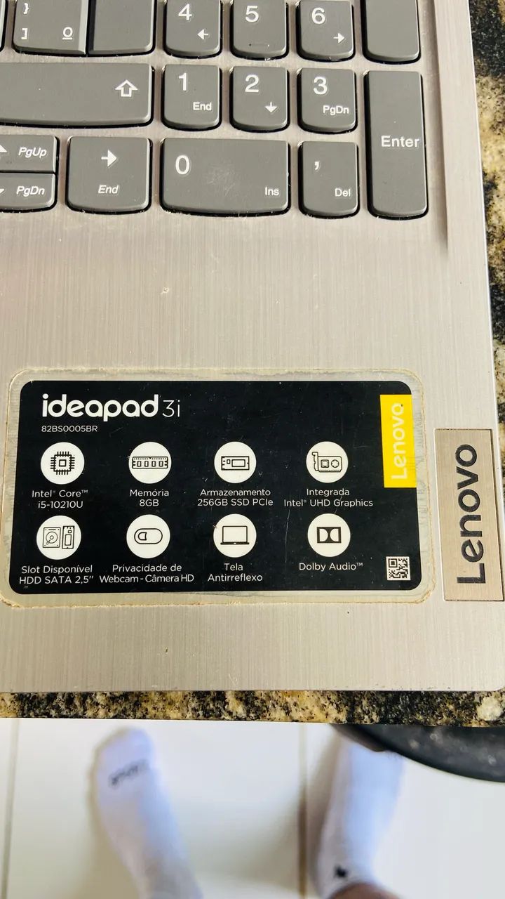 Notebook Lenovo IdeaPad 3i - Intel Core i5 | 8GB RAM | SSD 256GB  - Foto 4