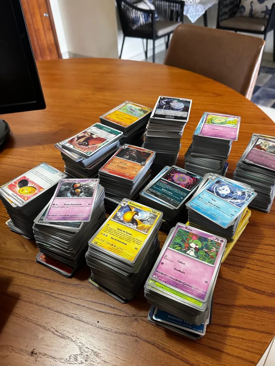 Bulk gigante cartas Pokémon e One Piece (maioria comuns e raras)