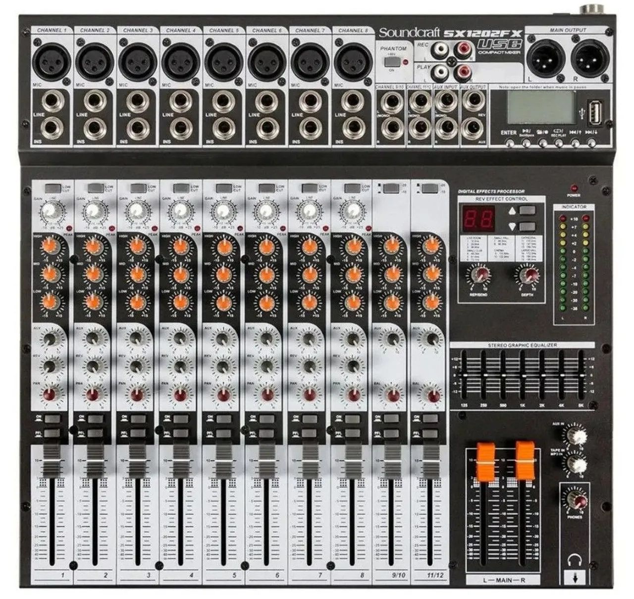 Mesa Soundcraft 12 canais (play&Rec)