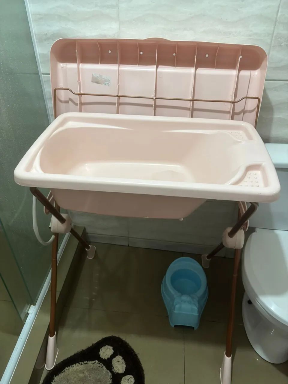 Banheira com trocador Burigotto Milenia Rosa - Foto 2