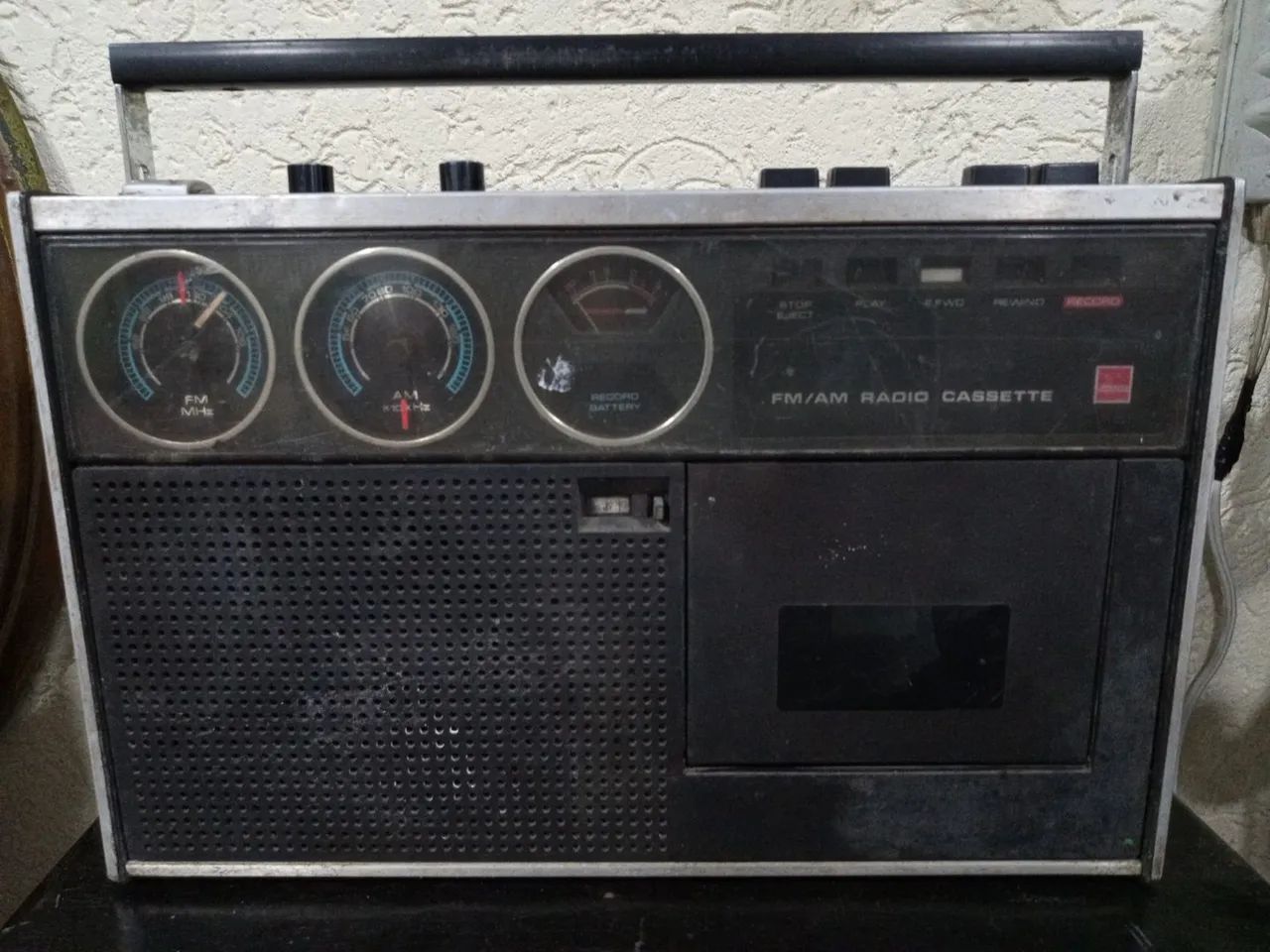 Rádio gravador antigo Sharp  - Foto 5
