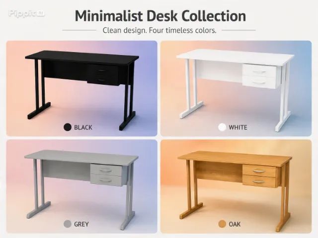 MESA DE ESCRITÓRIO COM 2 GAVETAS
