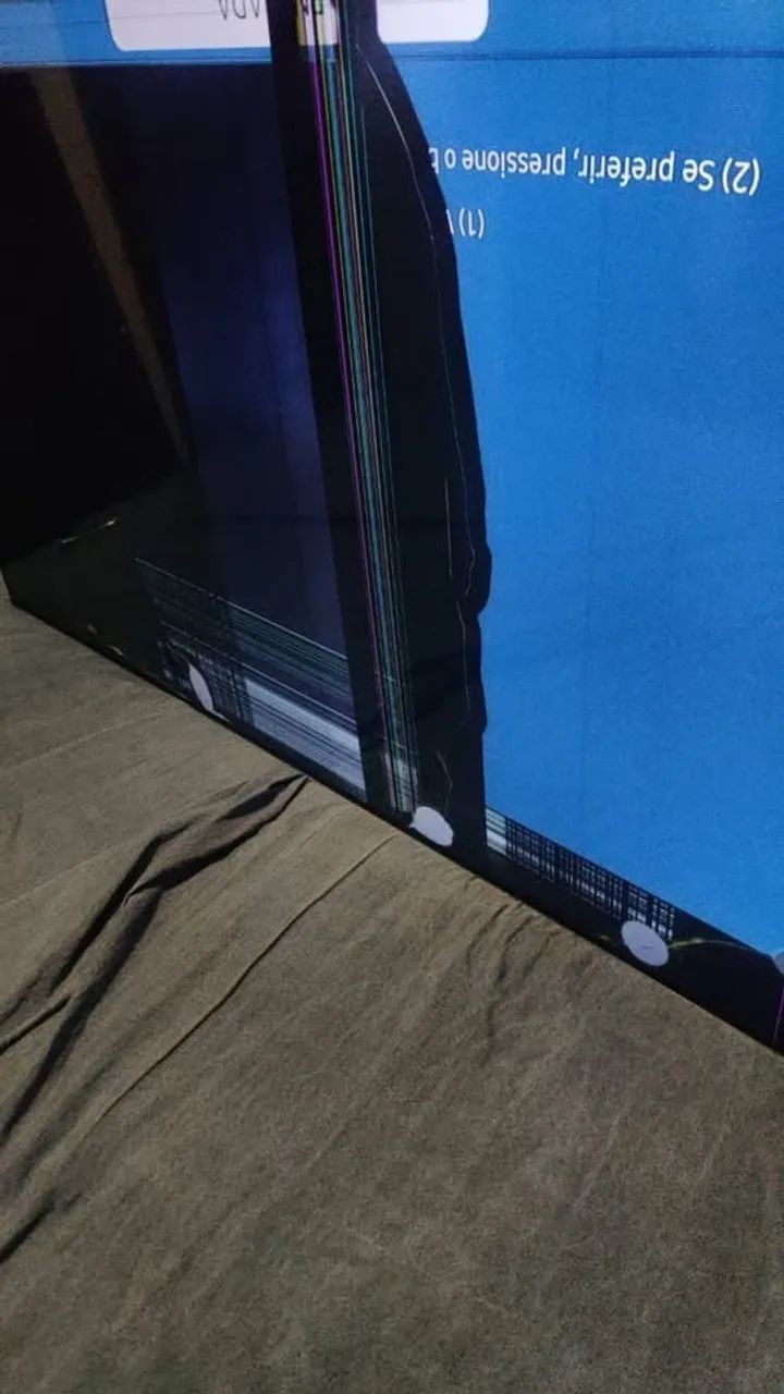 TV Samsung 58 polegadas TU7200 com defeito