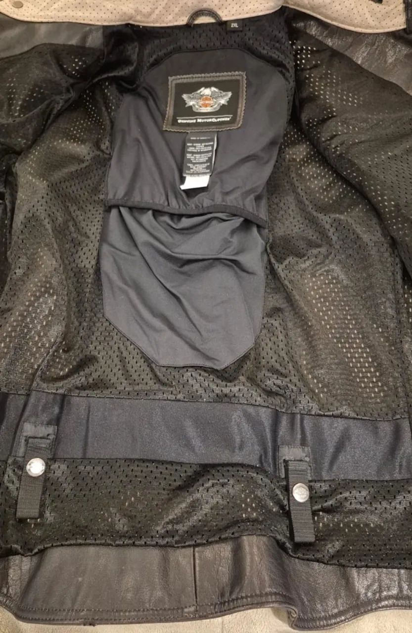 Casaco Harley Davidson couro Original - 2XL - Foto 4
