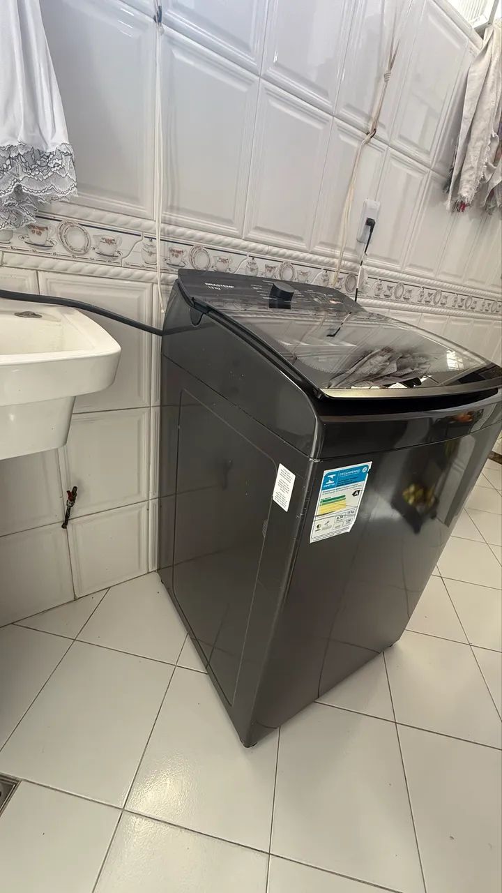 LAVADORA DE ROUPA BRASTEMP 13kg CESTO INOX 12 PROGRAMA DE LAVAGEM NA COR CINZA PLATINUM  - Foto 4