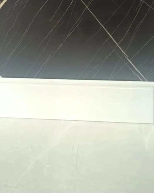 7 PEÇAS RODAPÉ 15cm Frisado Branco Poliestireno Lev152 Santa Luzia Lote Com 7 Unidades - Foto 3