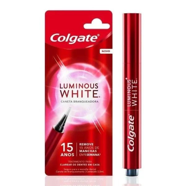 Caneta Branqueadora Colgate Luminous White - Foto 4