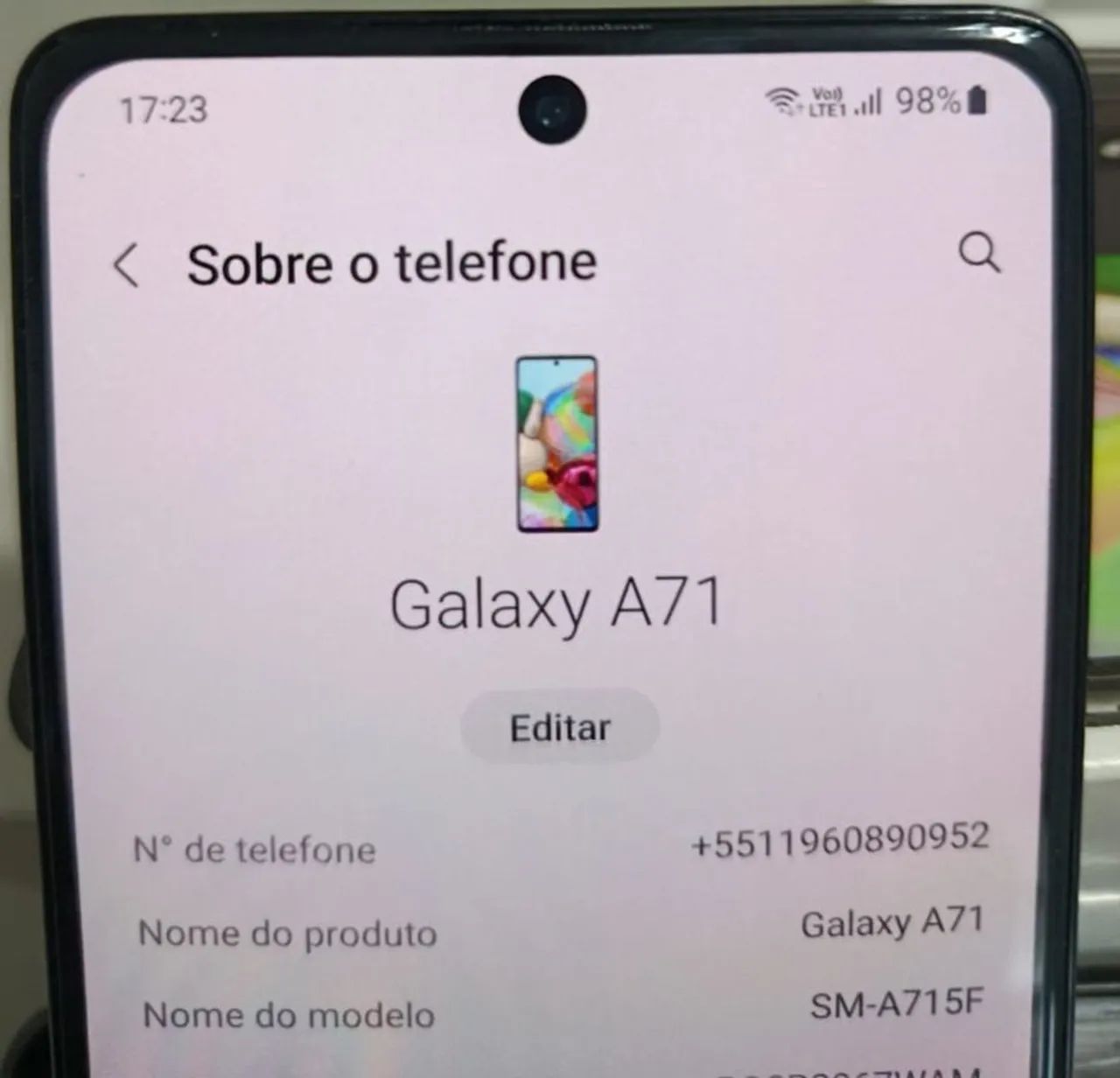 Celular Samsung A71 128gb - Foto 2