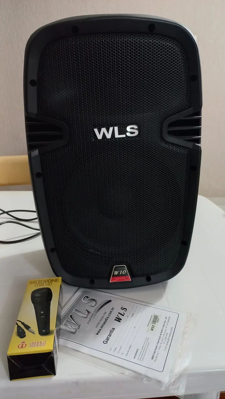 Caixa de som WLS W10 ativa 