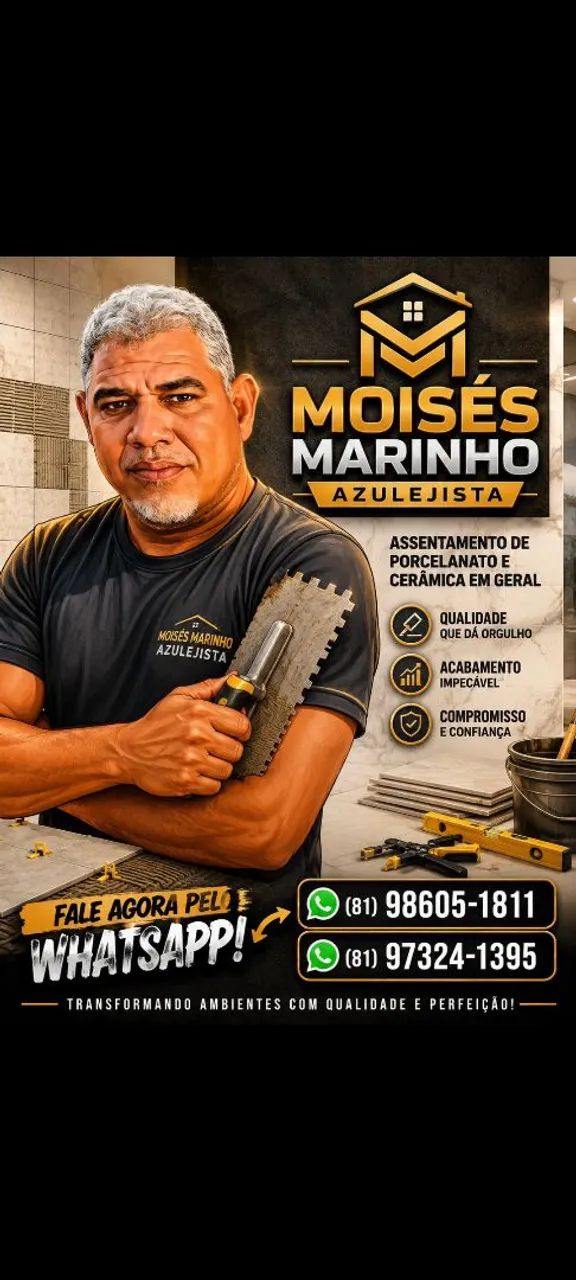 Moisés azulejista fino e rápido 