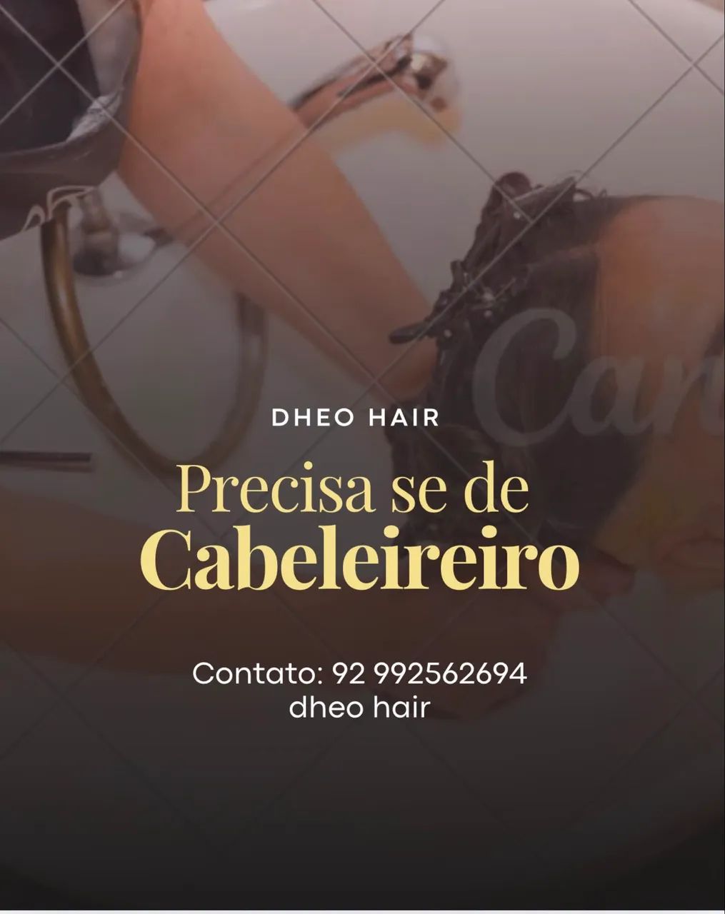 Precisa de cabeleireiro 