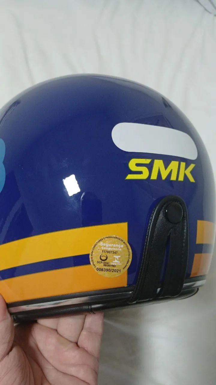 Capacete SMK retrô  - Foto 4