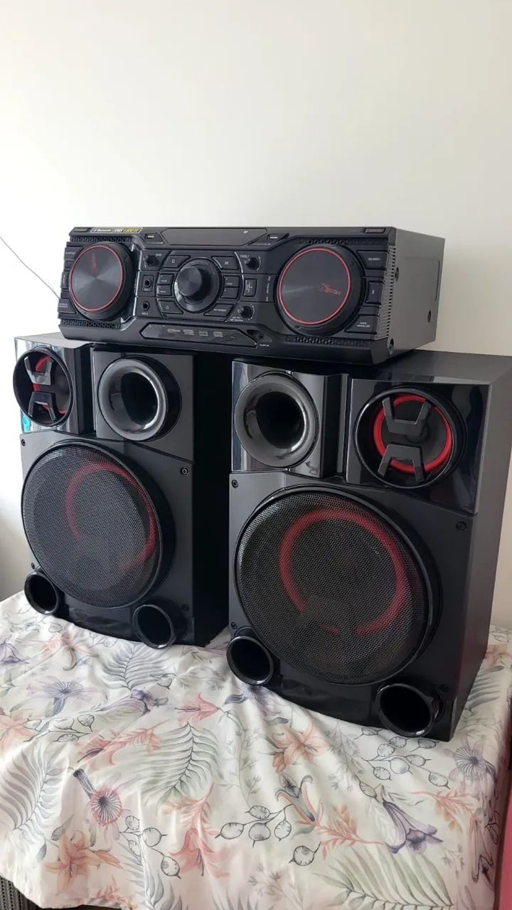 Som mini system LG 1800W USB MP3 Bluetooth 
