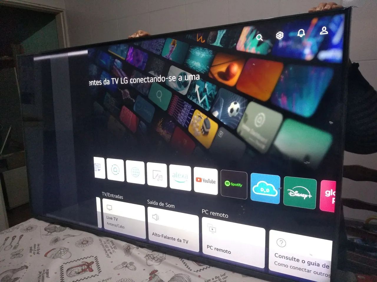 TV LG 55 polegadas com defeito  - Foto 3