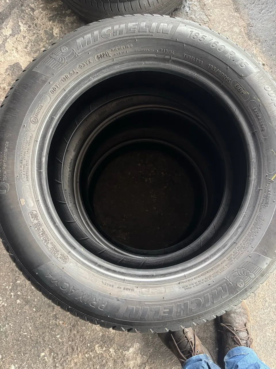 Par de Pneus Michelin Primacy 4 P 185/60R15 88 H, 70% vida útil - Foto 4