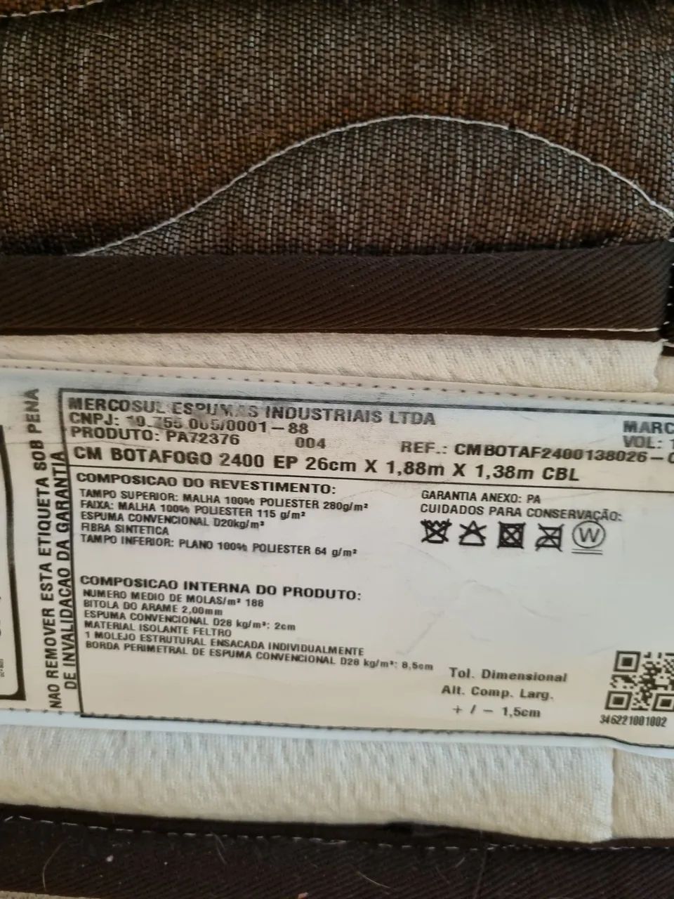 Cama casal box com colchão botafogo - Foto 5