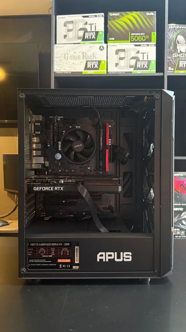 Pc gamer Ryzen 5 com Rtx e garantia 