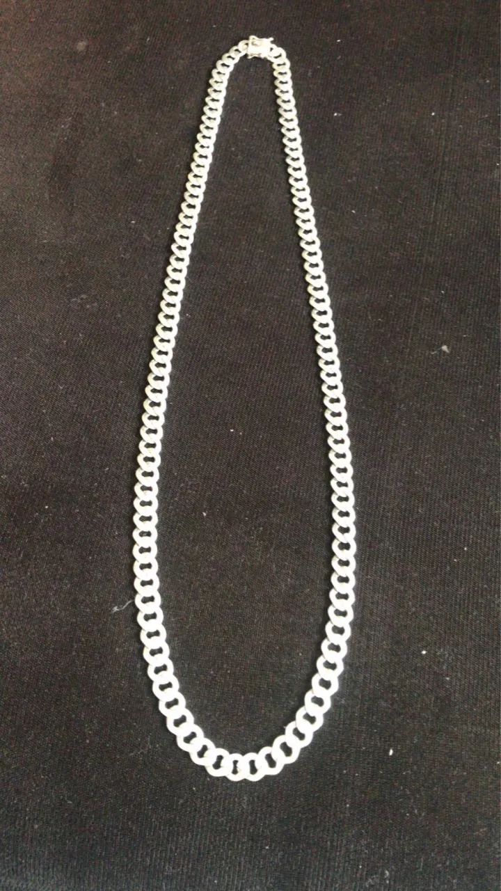 Cordão de prata masculino 
