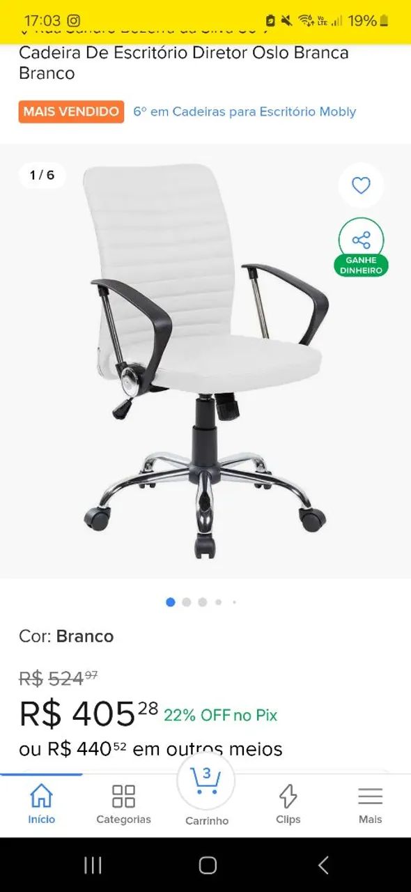 Cadeira de escritório - Foto 4