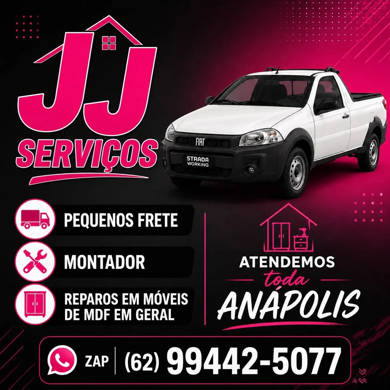 FRETE E MONTAGEM DE MÓVEIS 