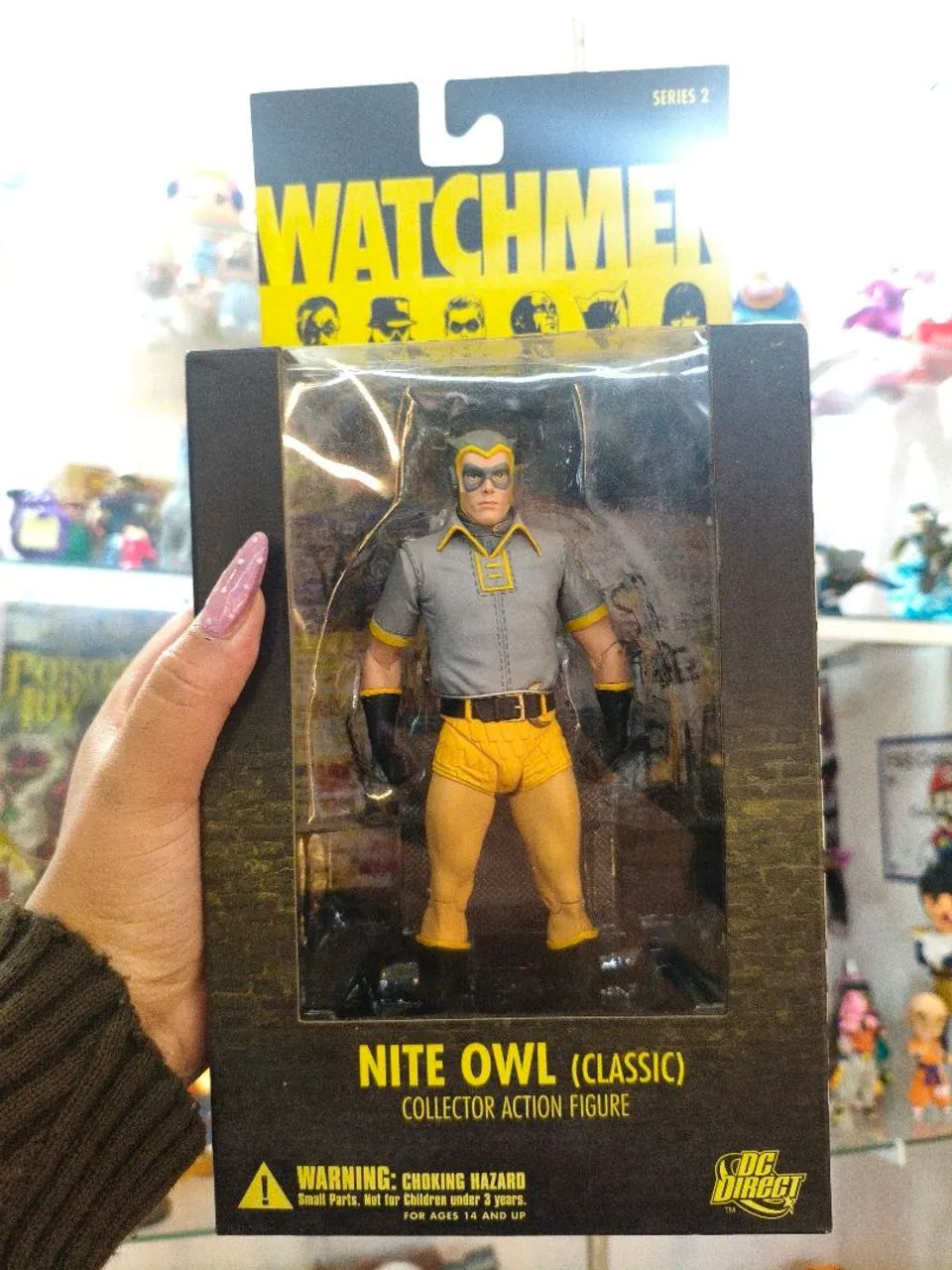 Boneco Nite Owl Classic Watchmen DC Direct - Coruja Action Figure - Foto 2