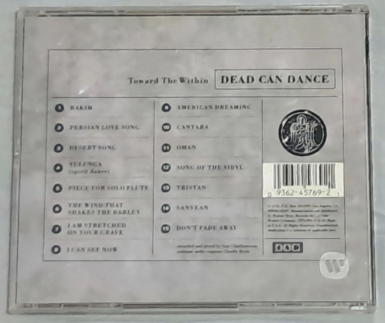 CD DEAD CAN DANCE - Toward The Whitin - Importado - selo 4AD - Foto 2