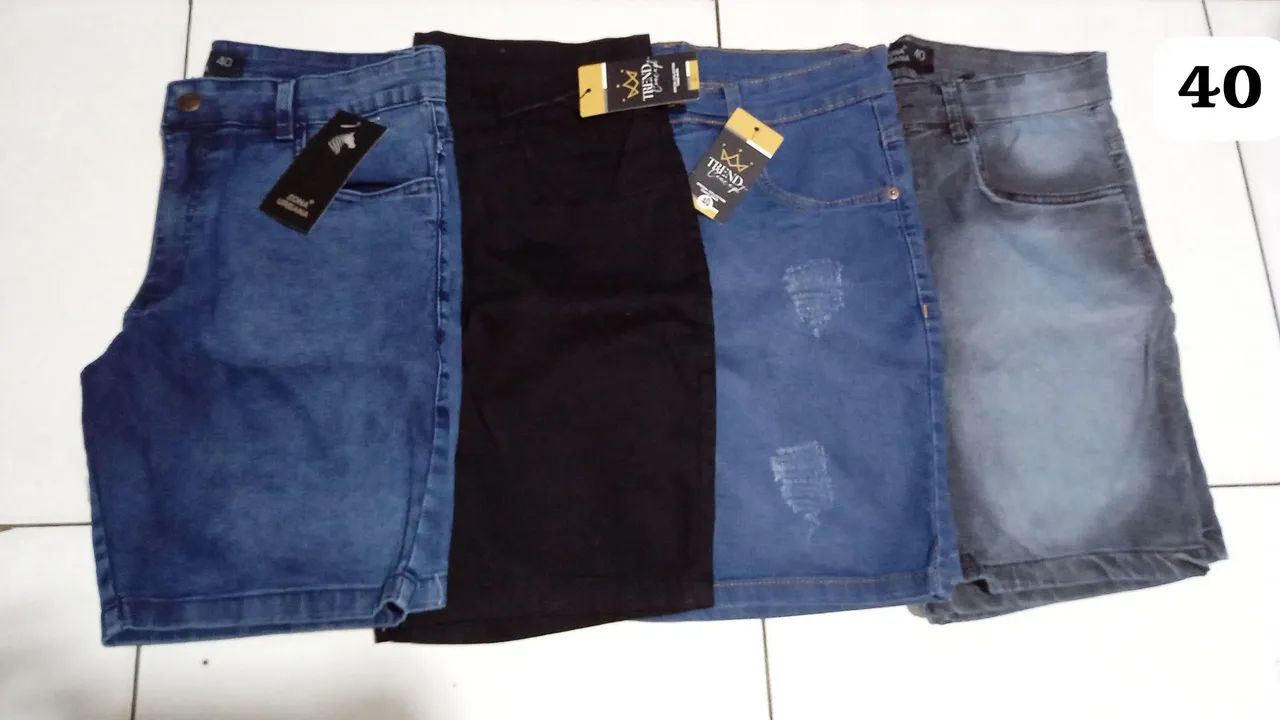 bernudas jeans do 36 ao 46