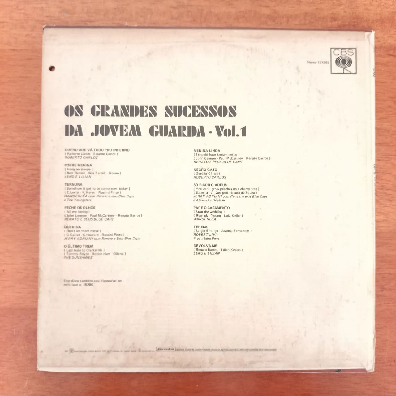 LP Vinil - Os Grandes Sucessos da Jovem Guarda Vol. 1 - CBS - Foto 2