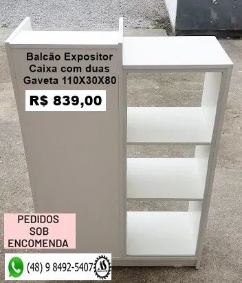 Balcoes Expositor Caixa Reto ou em L  - Foto 3