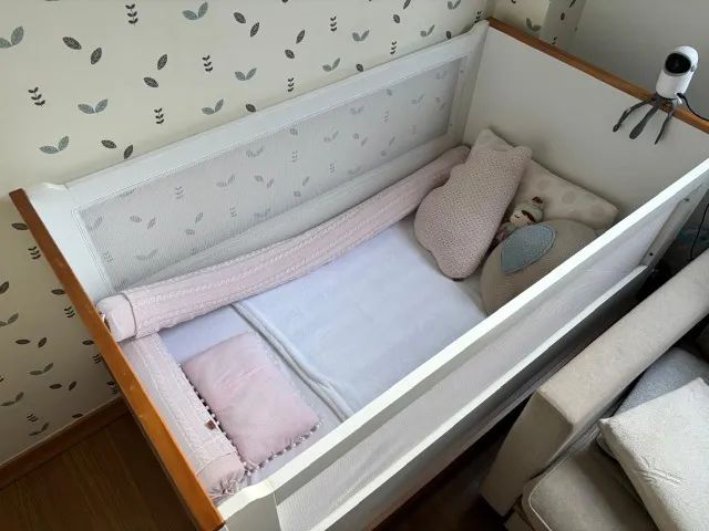 Berço Retrô Mini Cama 2 em 1 Canção de Ninar Divicar ? Anti-refluxo, vira mini cama - Foto 2