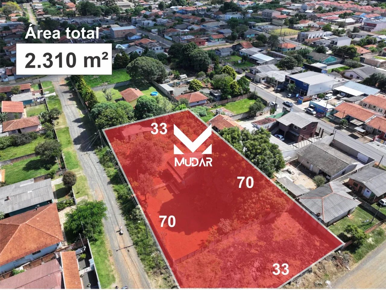Terreno com 2.310 m2 em Uvaranas