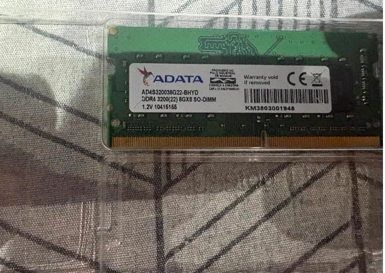 Memória ram notebook 8gb 3200mhz adata65713024090753120