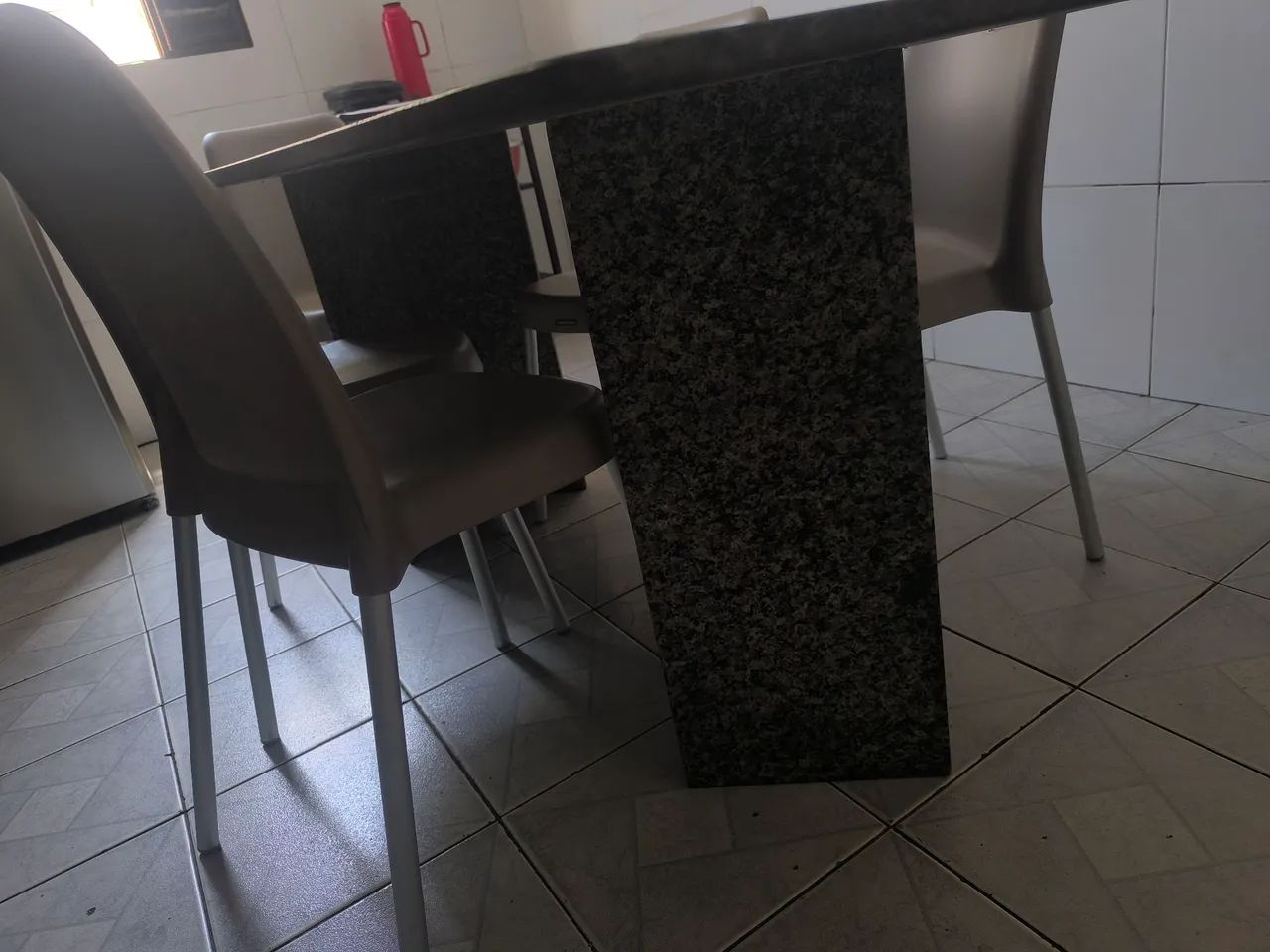 Mesa de jantar de mármore de 6 cadeiras  - Foto 2