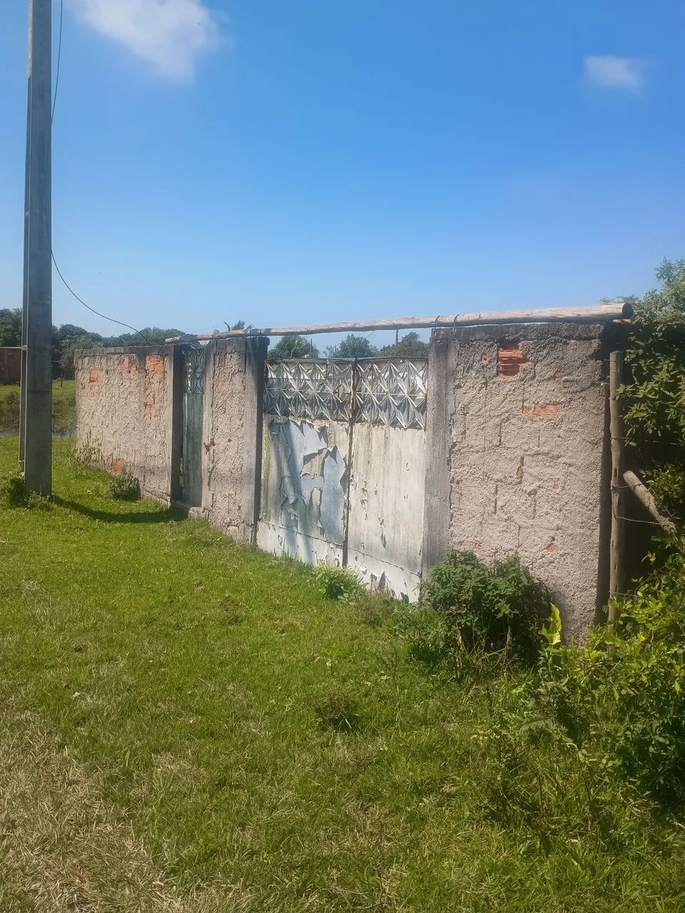 Vendo terreno todo murado com água e luz