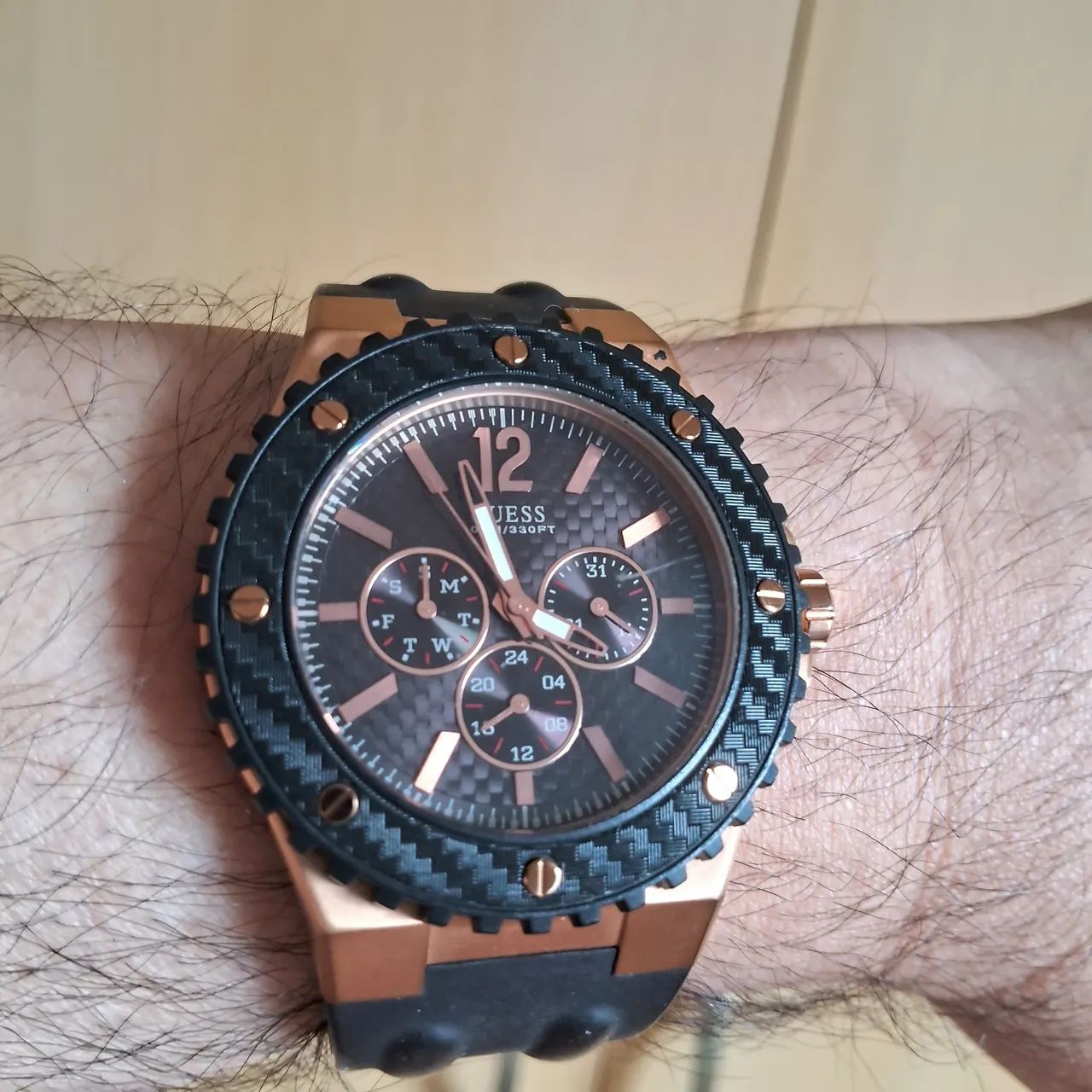 Relógio Guess Estilo Hublot - Foto 2